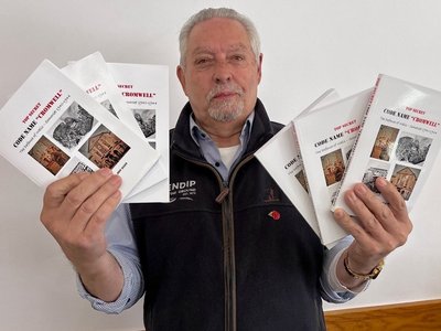 Geoff with his publication.